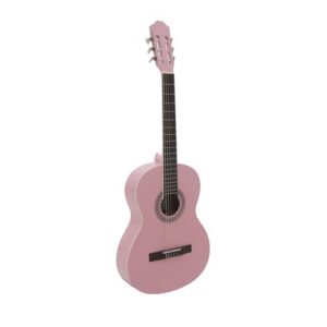 Klassisk spansk guitar. Dimavery AC-303. Pink