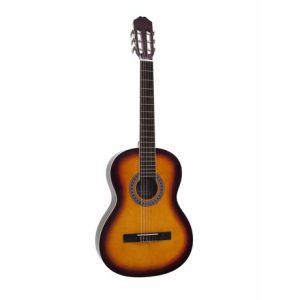 Klassisk spansk guitar. Dimavery AC-303. Sunburst