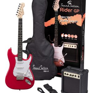 Soundsation Rider-GP EL-Guitar pakke til begynder - Rød