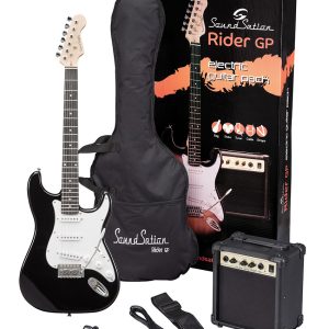 Soundsation Rider-GP EL-Guitar pakke til begynder - Sort