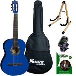Sant CL-50-RD spansk guitar blå, pakkeløsning