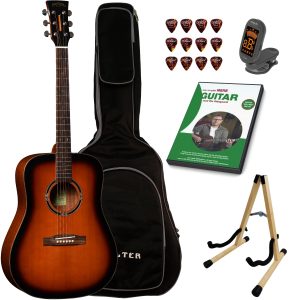 Santana Player D10 western-guitar pakke brun